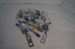 Izzy 62-38-1 #6 AWG Lug, Two 3/8″ holes, 1″ OC, Long Barrel Lot of 25