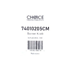 Choice Part 74010205 Range Stove Burner Knob for Whirlpool Jenn Air WP74010205