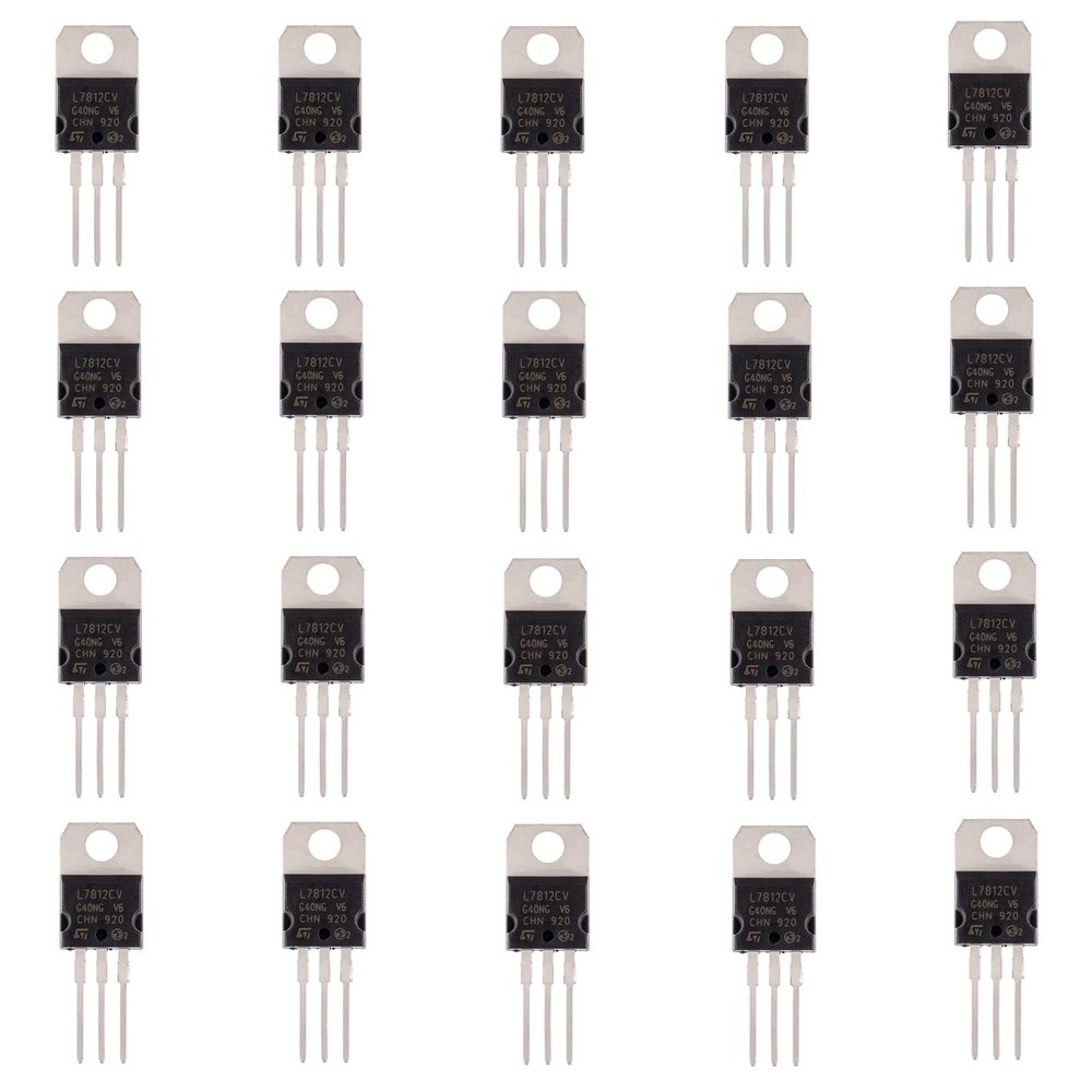 IC 7812 Voltage Regulator 12V 1.5A Integrated Circuit L7812 TO-220 20 Pcs Pack