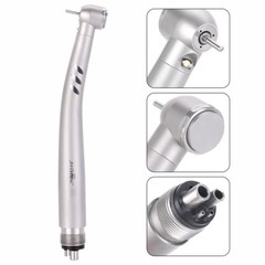 USA Dental LED E-generator High Speed Handpiece 3 Way Spray Push Button 2/4Holes