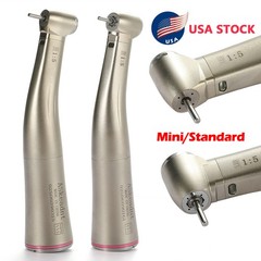 1-10Pcs Dental Electric 1:5 LED Fiber Optic Contra Angle Low Speed Handpiece ASK