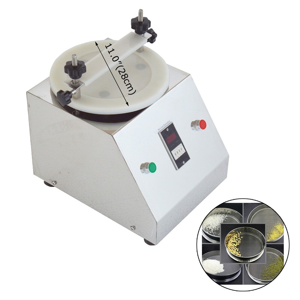 110V 125W 7.87″ Electric Sieve Stainless Steel Vibrating Sifter no Sieve Mesh