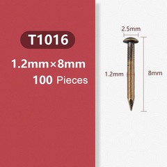 20-100PCS Small Mini Round Head Nail Pure Copper Brass Tack Dia1.2-2.8mm L8-55mm