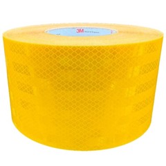 4″ Yellow Reflective Tape 3M 3430 EGP Air Backed Micro Prismatic Type 1 Safety