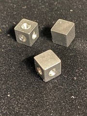 Aluminum Cube Connector for Acrylic 3 Way with M3 thread and (8mm side)