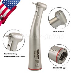 Dental 1:5 LED Fiber Optic Contra Angle Handpiece 4 Sprays Fit NSK Ti-MAX X95L