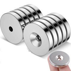 Lot 10 20 50 Countersunk Disc Magnets 30 x 5mm Hole 5mm Rare Earth Neodymium N52