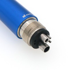 US COXO YUSENDENT Dental High Speed M4 4 Holes Handpiece Push Button CX207-Blue