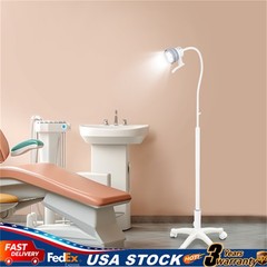 12W Mobile Dental Surgical Exam Lamp LED Examination Light W/ Wheels Floor Stand