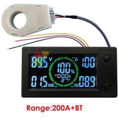 DC0-300V 50/100/200/400A Bluetooth Voltage Current Power Energy Coulomb Meter