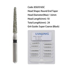 Dental Burs Diamond FG Round End Taper Cylinder High Speed Friction Grip 850 856