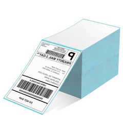 500/1000 4″x6″ Fanfold Direct Thermal Shipping Labels for Zebra & Rollo Printers