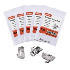 AZDENT Dental Bondable Buccal Tube 1st 2nd Molar MBT Roth 0.022 Non-Convertible