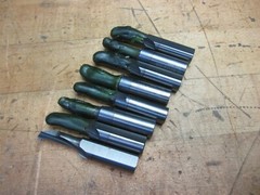 8 Solid carbide 1″-5 Acme single form thread mills boring bars 1/2″ shank