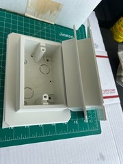 2-pack FS8091F Textured Plastic 1-Gang Weatherproof Outlet FS Box 4.511″ x 6.5″