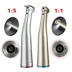 Dental 1:5 1:1 Fiber Optic LED Contra Angle Handpiece Fit NSK Electric Motor YBB