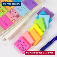 24 Pads Sticky Notes 1.5×2 inch Bright Colors Self-Stick Pads Total 1920 Sheets