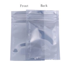 Assorted Sizes GlossyTranslucent Anti Static Mylar Sealable Zip Lock Pouch Bag M