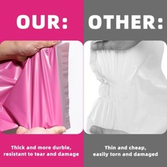 100 10×13 Poly Mailer Envelope Self Sealing Shipping Mailers Bags Pink POLYSELLS