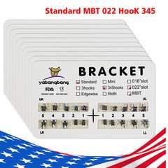 10-100Packs Ortho Metal Bracket Braces Standard Roth/MBT 022 3/345 Hooks ZX