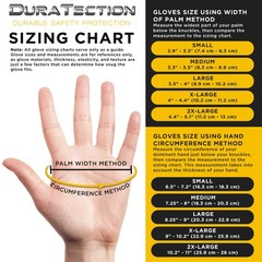 Dura-Gold HD Black Nitrile Disposable Gloves, Box of 100, Size Large, 6 Mil