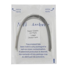 US 100PCS Orthodontic Niti Arch Wire Super Elactic Ovoid Form Round Rectangular