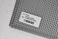 HP1812 Flanged Perf Panel 16.25 In X 10.25 In Perforated Metal Sheet Silver