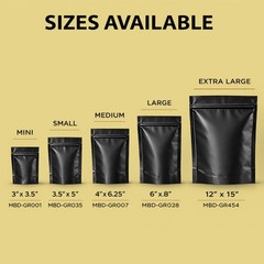 12 Pack Extra Large (12” x 15”) Retail Packaging Pouches