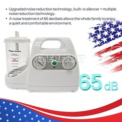 Portable Dental Suction Machine Oral Emergency Vacuum Phlegm Suction Unit ≤65dB