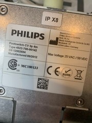 Philips Footswitch CV 3p 4m Type 4522-700-00142 452270000142 Foot Switch Pedal
