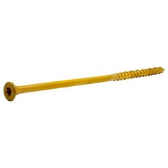 Deckmate ¼ in. x 6 in. Tan Star Drive Flat-Head Wood Deck Screws (150-Piece)