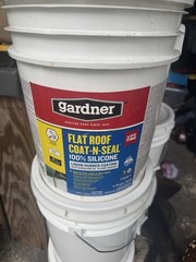 Gardner Flat Roof Coat-N-Seal 4.75 Gallon Liquid Rubber Silicon Coating