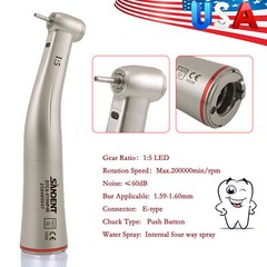 Dental 1:5 Optic LED Contra Angle Increasing Handpiece Fit NSK Electric Motor