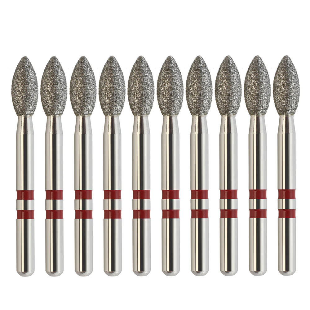 Dental Zirconia Adjustment Diamond Burs Football Fine Grit Z368/023F 10pcs/pack