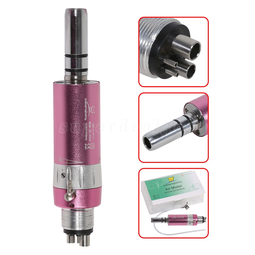Dental Low Slow Speed Air Motor Handpiece E-Type 2 holes /4 holes Pink