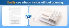 Multi-size Clear Poly Bags with Suffocation Warning for clothing and toys
