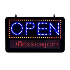 22 In. X 13 In. LED Programmable Message Board Open Sign