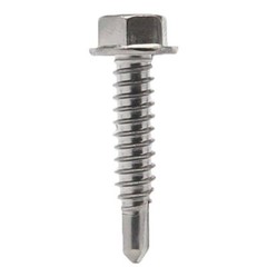 #10 Hex Washer Head Self Drilling Sheet Metal Tek Screws 410 Stainless Steel