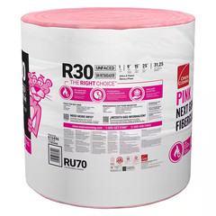 R- 30 Unfaced Fiberglass Insulation Roll 15 In. X 25 Ft. (1 Roll)