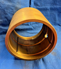 BRONZE BUSHING WITH OIL GROOVES O.D. 4-1/2″ I.D. 3-7/8″ 101332, HOLE 5/8″ DIA.