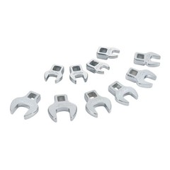 Craftsman 3/8 In 12-Point Metric Crowfoot Open-End Wrench Set, 10Pc