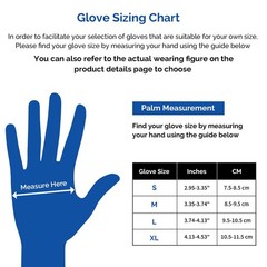 Puncture Resistant Nitrile Gloves Touchscreen Compatible 100pcs Latex Free S-XL