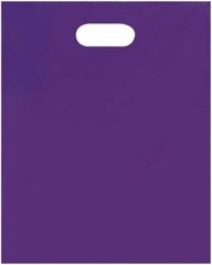 1000 Purple Plastic Bags Shopping Merchandise Retail Gift 12″ x 15″ Diecut