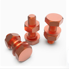 99.9% Pure Copper Allen Screws Hex Head Bolts DIN933 M3 M4 M5 M6 M8 M10 M12 M16