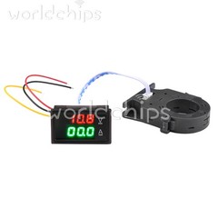 DC0-300V 50/100/200/400A Digital Current Voltage Meter Hall Ammeter Voltmeter