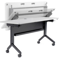 Flip-Top Training Table 48″ x 24″ Gray