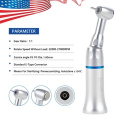 FG1.60mm Dental Slow Speed Contra Angle Handpiece Push button Friction Grip Tips