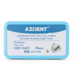 AZDENT Dental Orthodontic Buccal Tube 1st 2nd Molar Roth MBT 022 Bondable