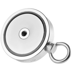 Magnet Fishing Kit 1200lbs Pulling Double Sided Fishing Magnet 2.64″ Dia