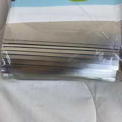 QQ Studio 100PCS Double Sided Matte Silver Stand-Up Resealable 5.5X7.9 Bags